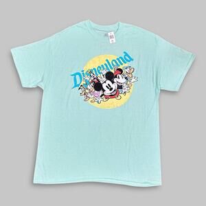 Disneyland Mickey & Friends Aqua Graphic T-Shirt – Men’s XL